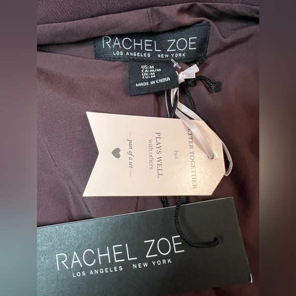 NWT Rachel Zoe Purple Sleeveless Blazer - Picture 5 of 6